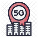 5 G Standort  Symbol