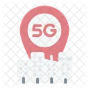 5 G Standort  Symbol