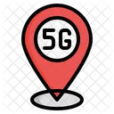 5 G Standort  Symbol