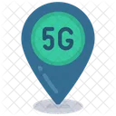 5 G Standort  Symbol