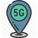 5 G Standort  Symbol