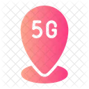 5 G Standort-Pin  Symbol