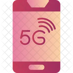 Teléfono 5G  Icono