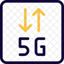 Transferencia de datos 5G  Icono