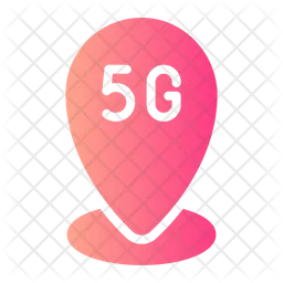 Pin de ubicación 5G  Icono