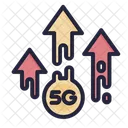 5 G Uploaded Speed Speed Connection 5 G Icon