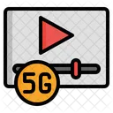 5 G Video  Icon