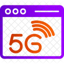 5 G Web Page  Icon