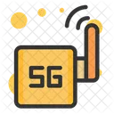 5 G Wireless Network Router  Icon