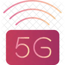 5G WLAN-Signal  Symbol