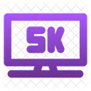5 K Television  Icon