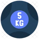 5 Kg Barbell Plate Icon