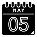 Mai 6 Mai Kalendertag Symbol
