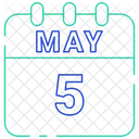 May Calendar Date Icon