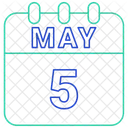 May Calendar Date Icon