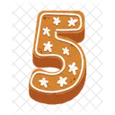 5 Number Cookies  Icon