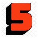 5 Number  Icon