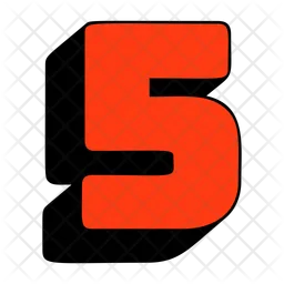 5 Number  Icon