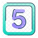 5 Number  Icon