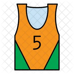 5 Number Jersey  Icon