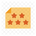 5 Stars Review Feedback Icon