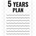 5 year plan planner  Icon