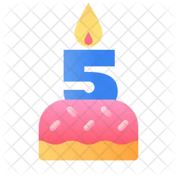 5 years Cake  Icon