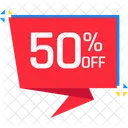 Fifty Percent Discount Fifty Percent Off Discount Icon