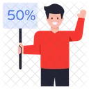 50% Discount  Icon