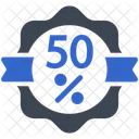 50 퍼센트 할인 아이콘