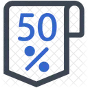 할인 퍼센트 50 아이콘