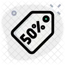 50 태그 50 라벨 할인 태그 아이콘