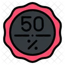 50% 할인  아이콘