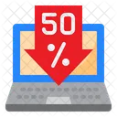 50% 세일  아이콘