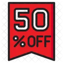 50% 할인  아이콘