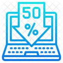 50% 세일  아이콘