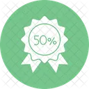 50 할인 제안 50 아이콘