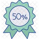 50 할인 제안 50 아이콘