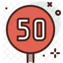 50 Km 50 Km Speed Limit Speed Limit Icon