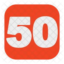 50 Number  Icon