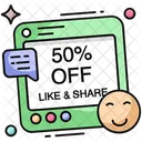 50% Off  Icon