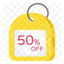 Sale Tag 50 Off Sale Label Icon