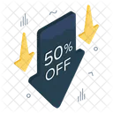 Shopping Discount Shopping Sale 50 Off Symbol