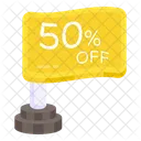 Sale Flag 50 Off Sale Banner アイコン
