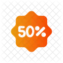 50 Percent 50 Discount Icon