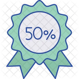 50 Percent Discount  Icon