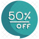 50 Percent Discount  Icon