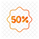 50 Percent 50 Discount 아이콘