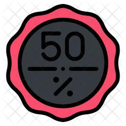 50 Percent Off  Icon