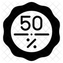 50 Percent Off Percent Commerce Icon